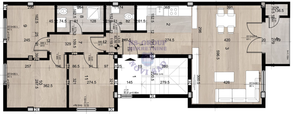 Slika 1 - Troiposoban stan na prodaju, 79m2, 198.980€