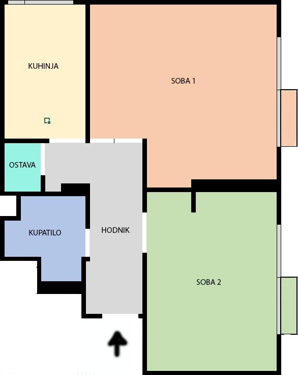 Slika 6 - Kod konja,  Lokal za izdavanje, 51m2, 500€