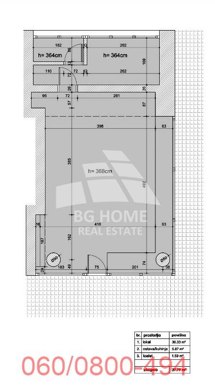 Slika 4 - Nušićeva,  Lokal na prodaju, 37m2, 339.000€