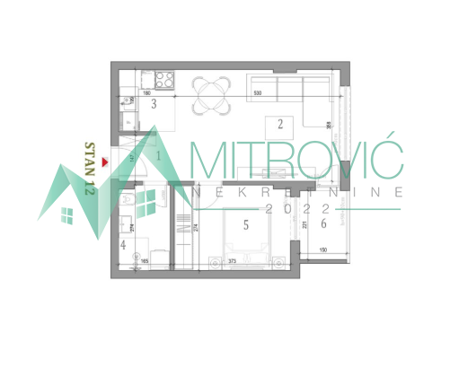 Glavna slika -Jednoiposoban stan na prodaju, 42m2, 93.550€