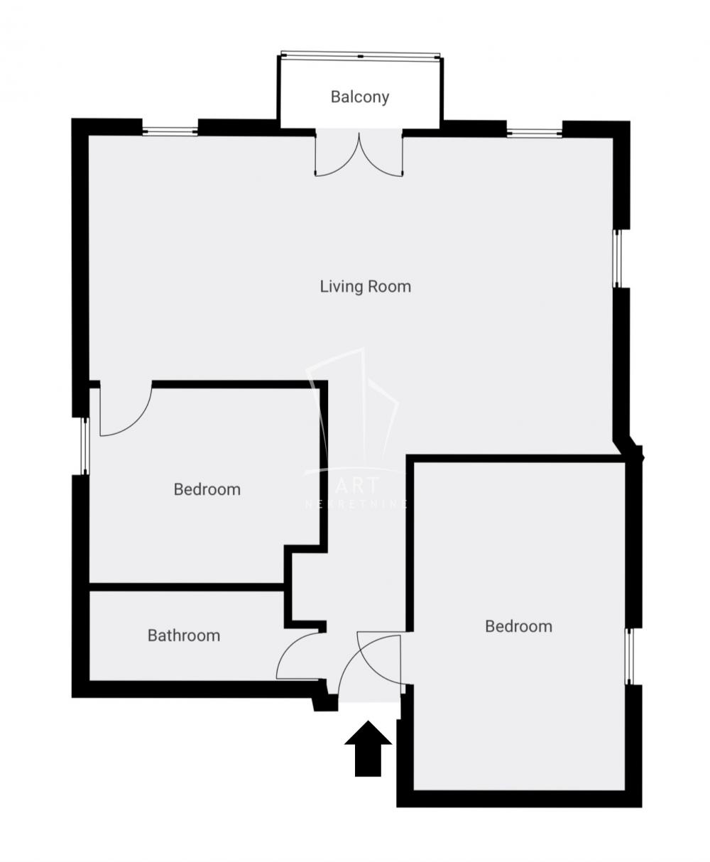 Slika 1 - Braće Kovač, Dvoiposoban stan na prodaju, 62m2, 229.000€