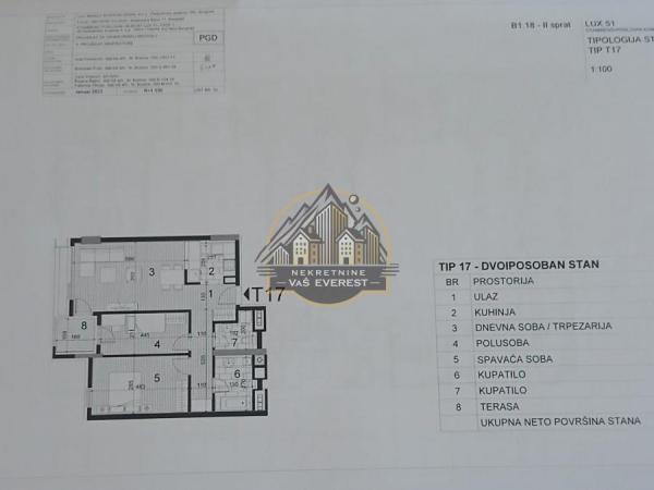 Slika 2 - Partizanske avijacije, Dvoiposoban stan na prodaju, 68m2, 269.000€