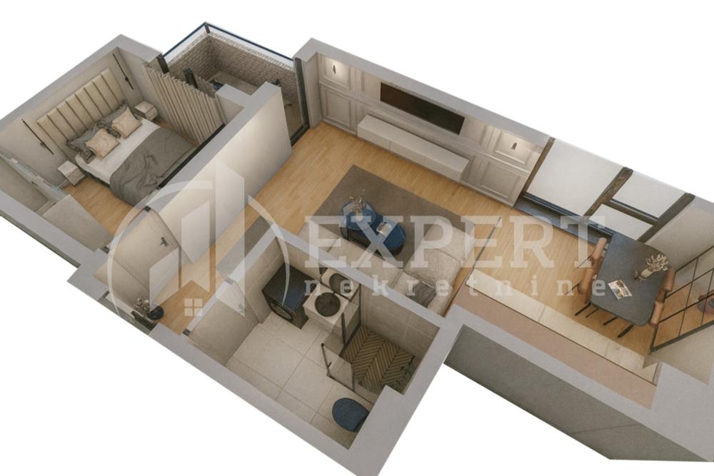 Slika 2 - Borivoja Stevanovića, Jednoiposoban stan na prodaju, 44m2, 80.070€