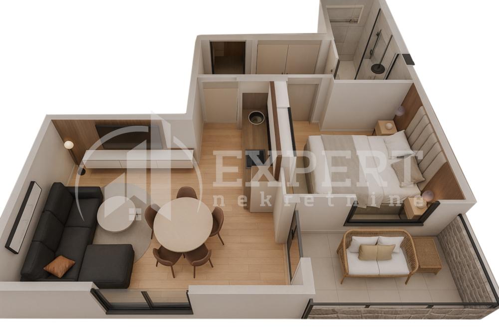 Slika 4 - Borivoja Stevanovića, Jednoiposoban stan na prodaju, 47m2, 85.918€