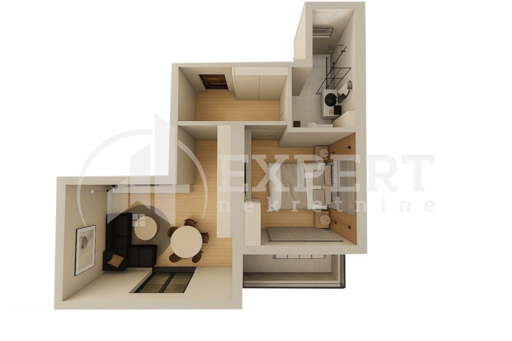 Slika 3 - Borivoja Stevanovića, Jednoiposoban stan na prodaju, 47m2, 85.918€