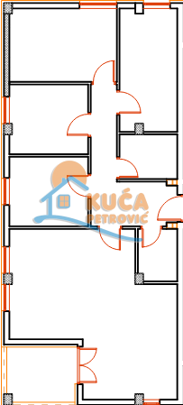 Slika 3 - Mokranjčeva, Četvorosoban stan na prodaju, 88m2, 167.770€