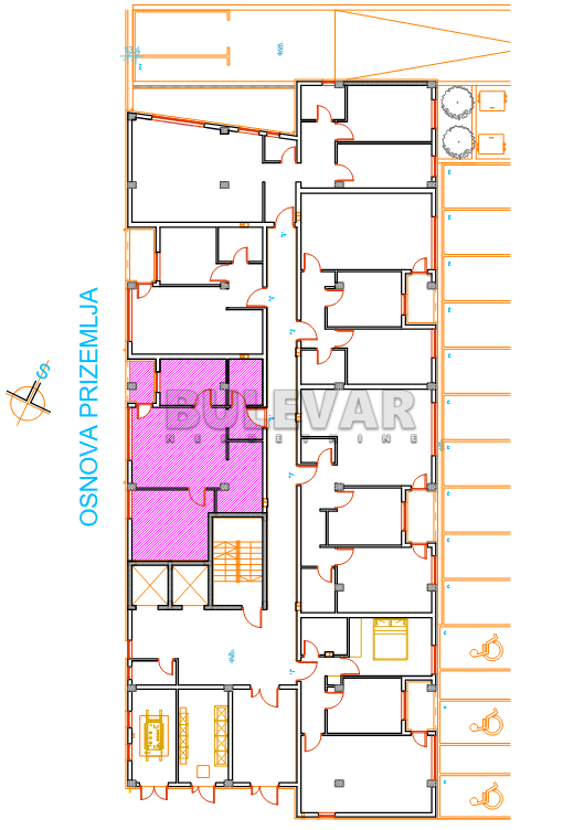 Slika 2 - Mokranjčeva, Dvoiposoban stan na prodaju, 67m2, 127.680€