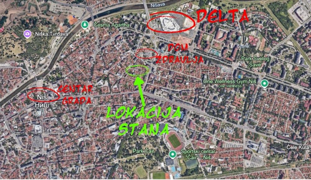 Slika 1 - Jovana Skerlića br.3, Dvosoban stan za izdavanje, 45m2, 300€