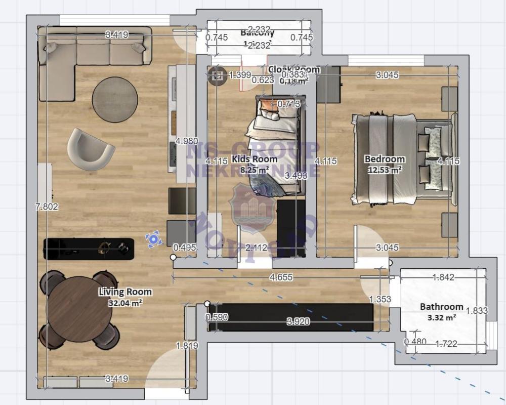 Slika 8 - Dvoiposoban stan na prodaju, 59m2, 149.350€