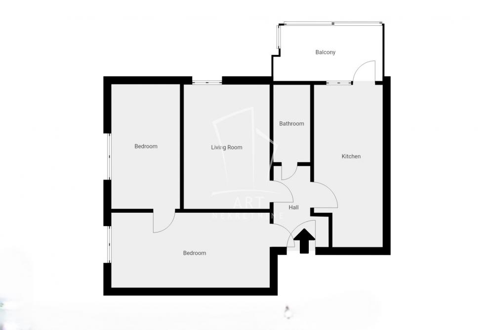 Slika 1 - Marijane Gregoran, Dvoiposoban stan na prodaju, 49m2, 140.000€