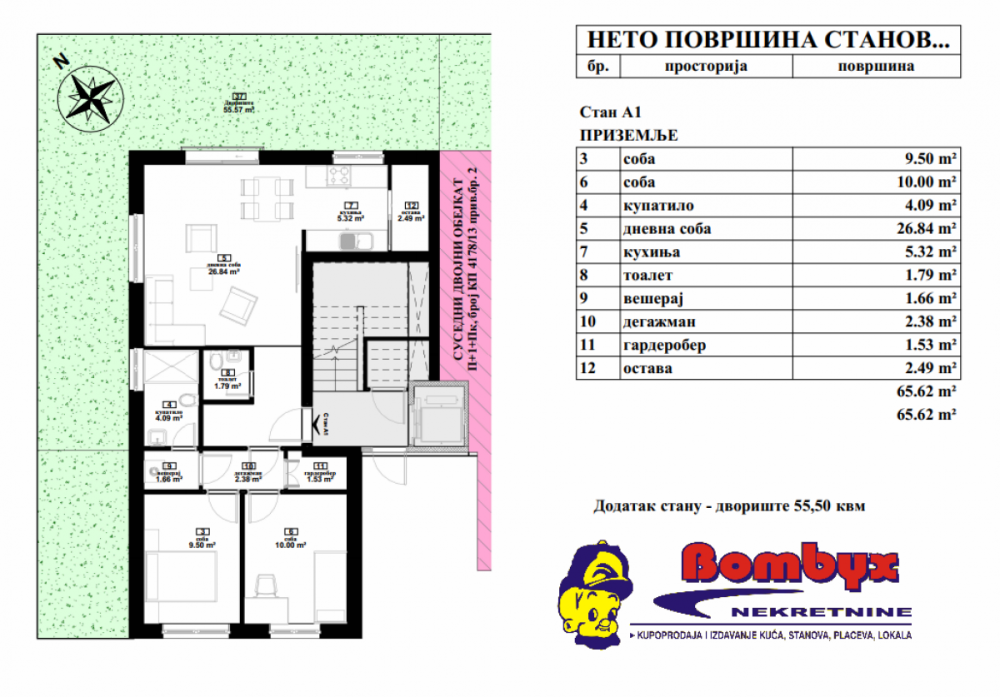 Slika 4 - Dvoiposoban stan na prodaju, 65m2, 148.000€