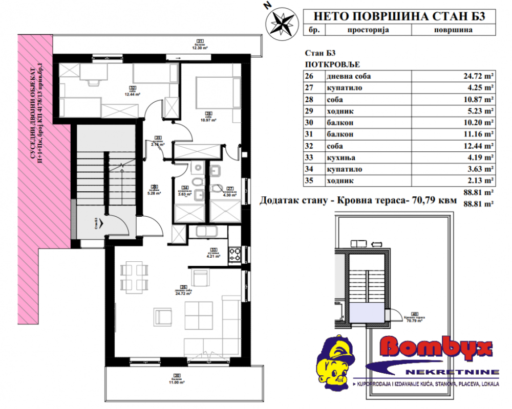 Slika 9 - Dvoiposoban stan na prodaju, 65m2, 148.000€