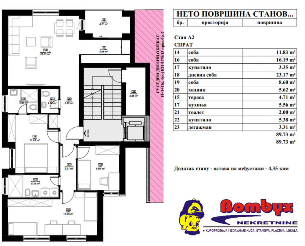 Slika 6 - Dvoiposoban stan na prodaju, 65m2, 148.000€
