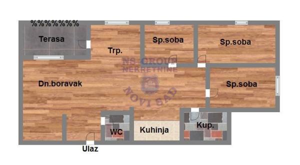 Slika 1 - Četvorosoban stan na prodaju, 71m2, 221.450€