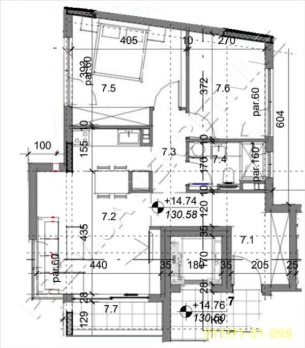Slika 1 - Dimitrija Tucovića, Trosoban stan na prodaju, 66m2, 265.400€