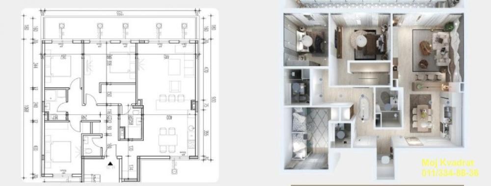 Slika 2 - Četvorosoban stan na prodaju, 116m2, 323.640€