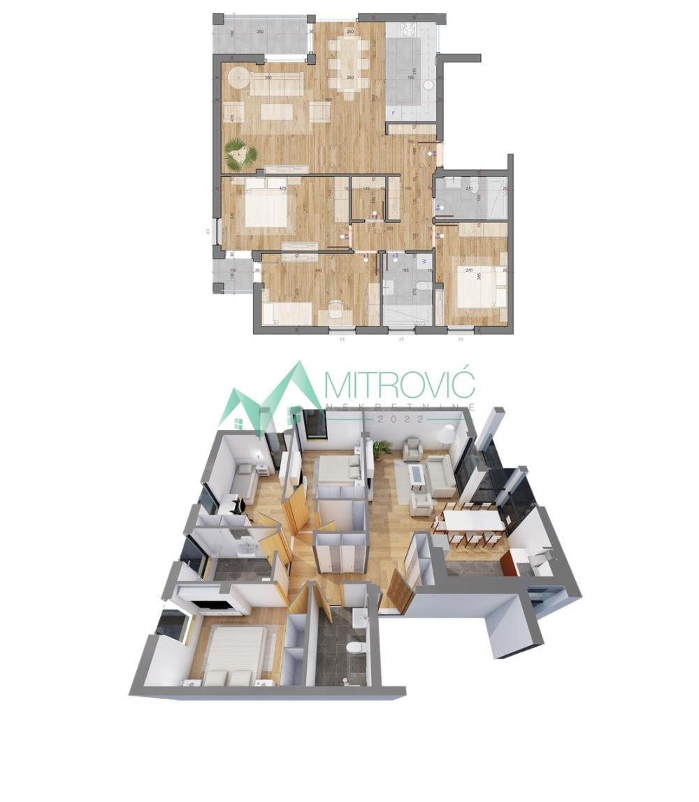 Glavna slika -Četvorosoban stan na prodaju, 96m2, 168.000€