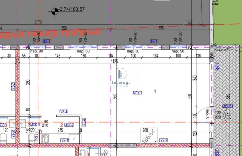 Slika 2 - Matice Srpske,  Lokal na prodaju, 62m2, 130.978€