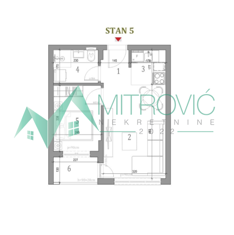 Glavna slika -Jednoiposoban stan na prodaju, 35m2, 87.690€