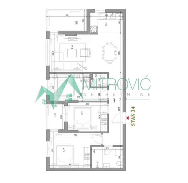 Glavna slika -Troiposoban stan na prodaju, 82m2, 167.170€