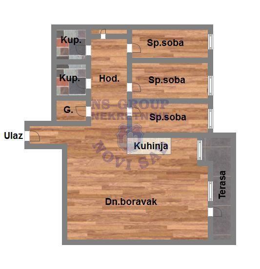 Glavna slika -Četvorosoban stan na prodaju, 103m2, 270.080€
