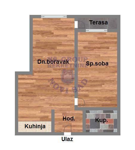 Glavna slika -Dvosoban stan na prodaju, 39m2, 107.620€
