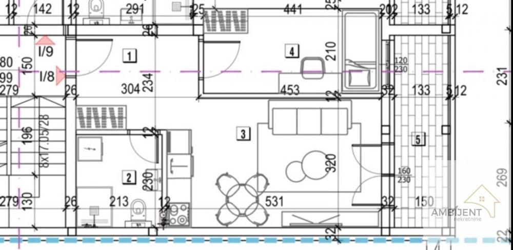 Slika 1 - Dvosoban stan na prodaju, 43m2, 91.035€