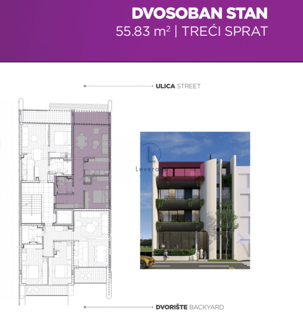 Slika 4 - Dvosoban stan na prodaju, 55m2, 178.656€