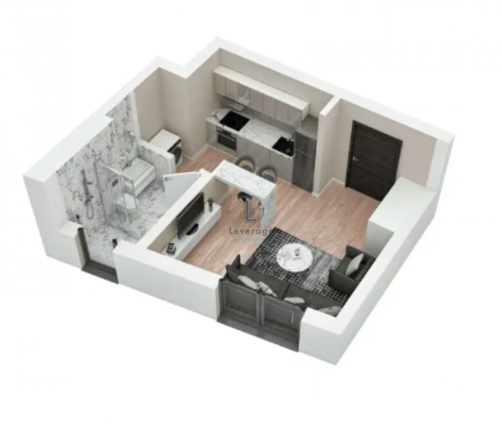 Slika 3 - Jednosoban stan na prodaju, 24m2, 103.236€