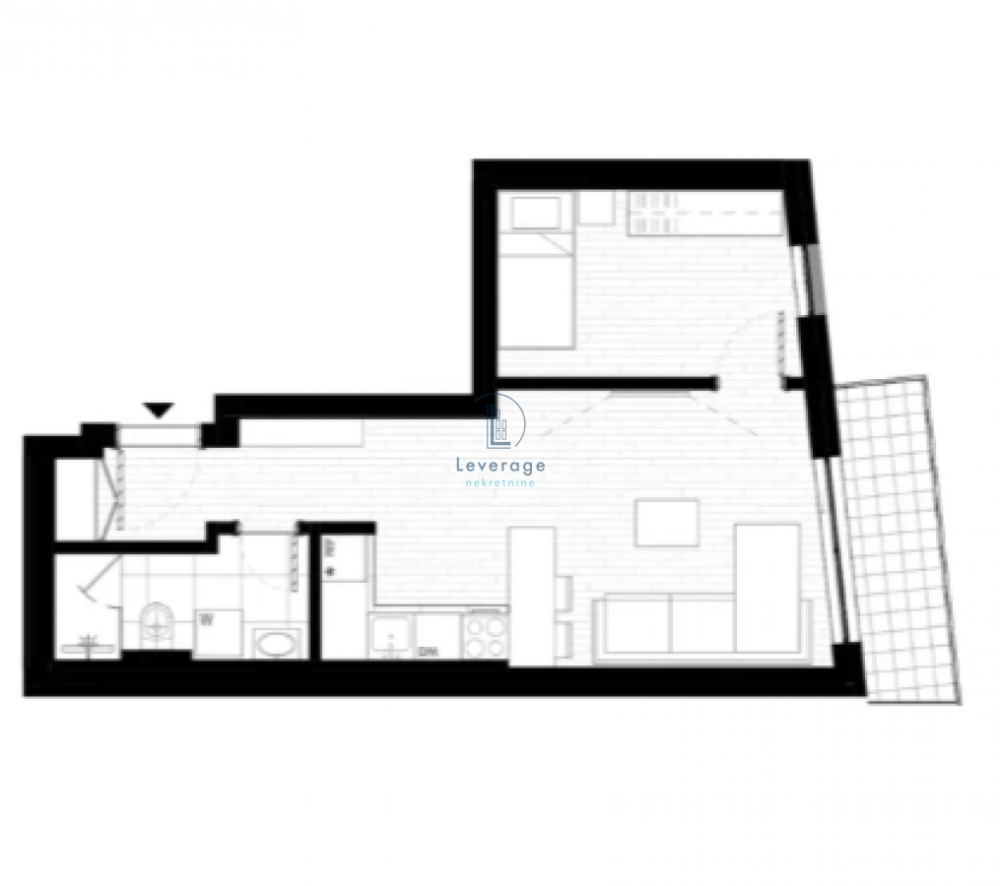 Slika 4 - Dvosoban stan na prodaju, 44m2, 187.110€