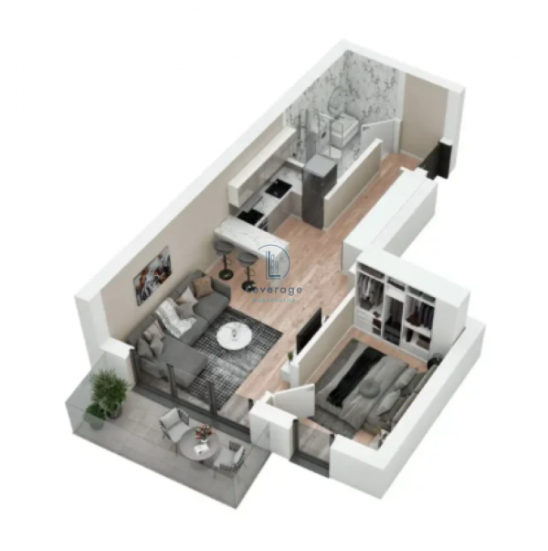 Slika 3 - Dvosoban stan na prodaju, 44m2, 187.110€