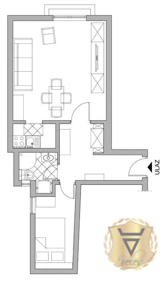 Slika 3 - Dvosoban stan za izdavanje, 40m2, 750€