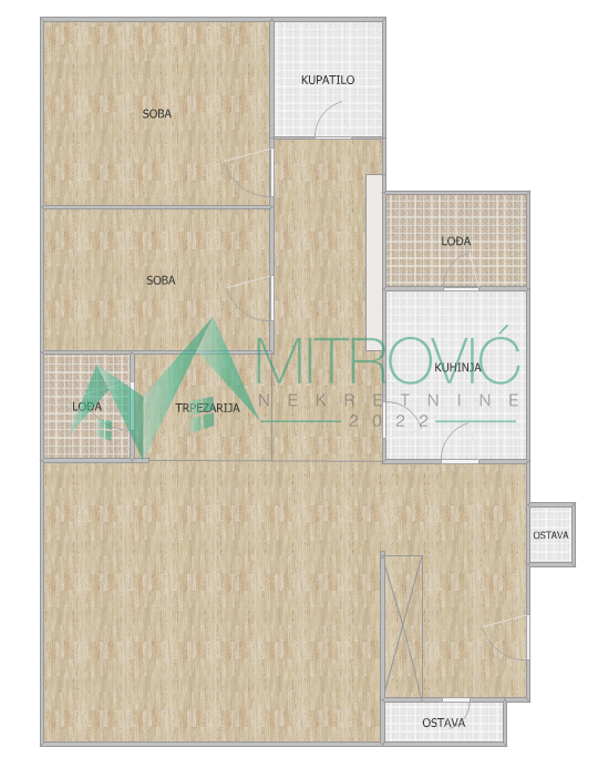 Slika 2 - Trosoban stan na prodaju, 80m2, 181.280€