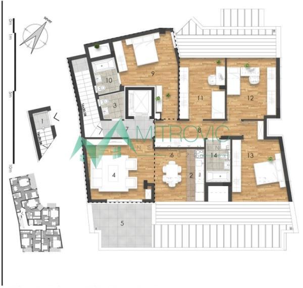 Glavna slika -Četvoroiposoban stan na prodaju, 122m2, 373.200€