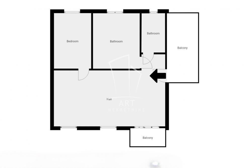 Slika 1 - Ilindenska, Dvoiposoban stan na prodaju, 62m2, 163.000€