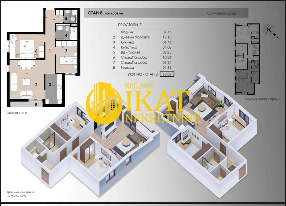 Slika 9 - Trosoban stan na prodaju, 63m2, 176.400€