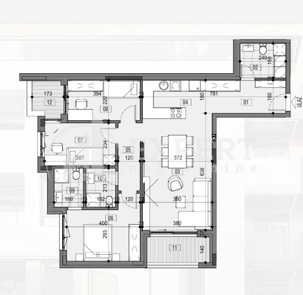 Slika 3 - Božidarčeva, Četvorosoban stan na prodaju, 92m2, 222.860€