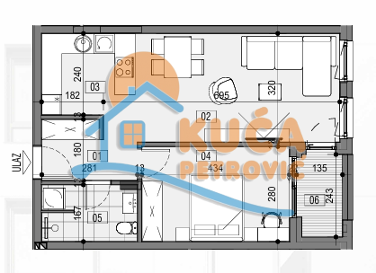 Slika 9 - Božidarčeva, Dvosoban stan na prodaju, 50m2, 122.380€