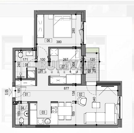Slika 9 - Božidarčeva, Dvoiposoban stan na prodaju, 58m2, 142.590€