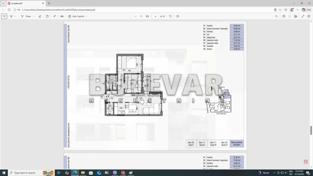 Slika 7 - Božidarčeva, Dvoiposoban stan na prodaju, 58m2, 142.590€
