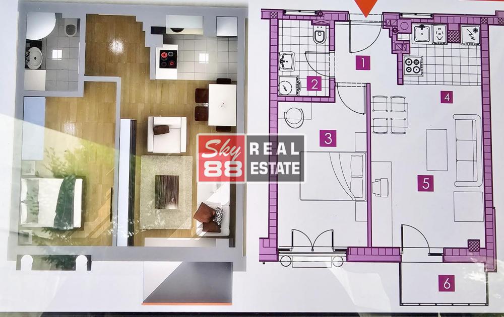 Slika 11 - Jednoiposoban stan na prodaju, 44m2, 279.000€