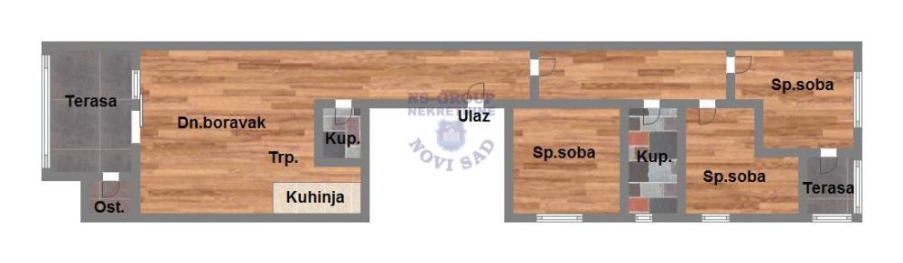 Slika 1 - Troiposoban stan na prodaju, 79m2, 191.320€
