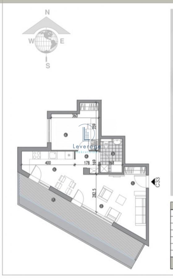 Slika 1 - Dvoiposoban stan na prodaju, 62m2, 164.700€