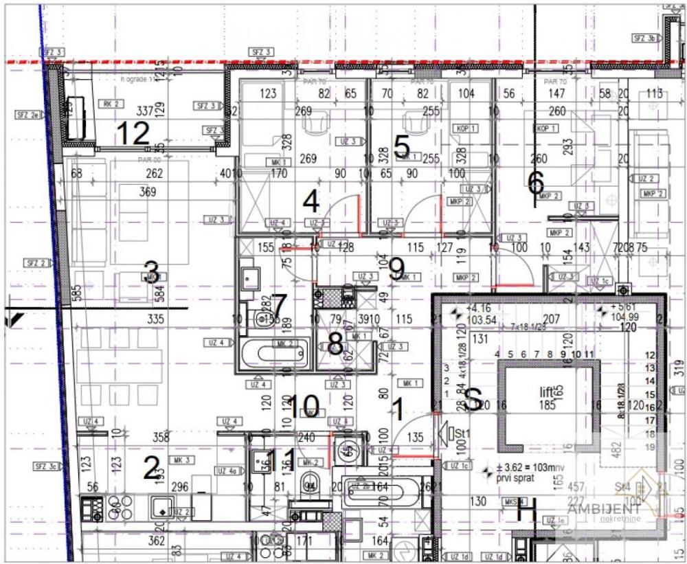 Slika 3 - Troiposoban stan na prodaju, 82m2, 247.200€
