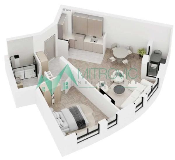 Glavna slika -Dvosoban stan na prodaju, 52m2, 137.950€