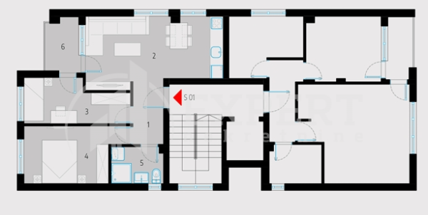 Slika 2 - Borivoja Stevanovića, Dvoiposoban stan na prodaju, 56m2, 104.860€
