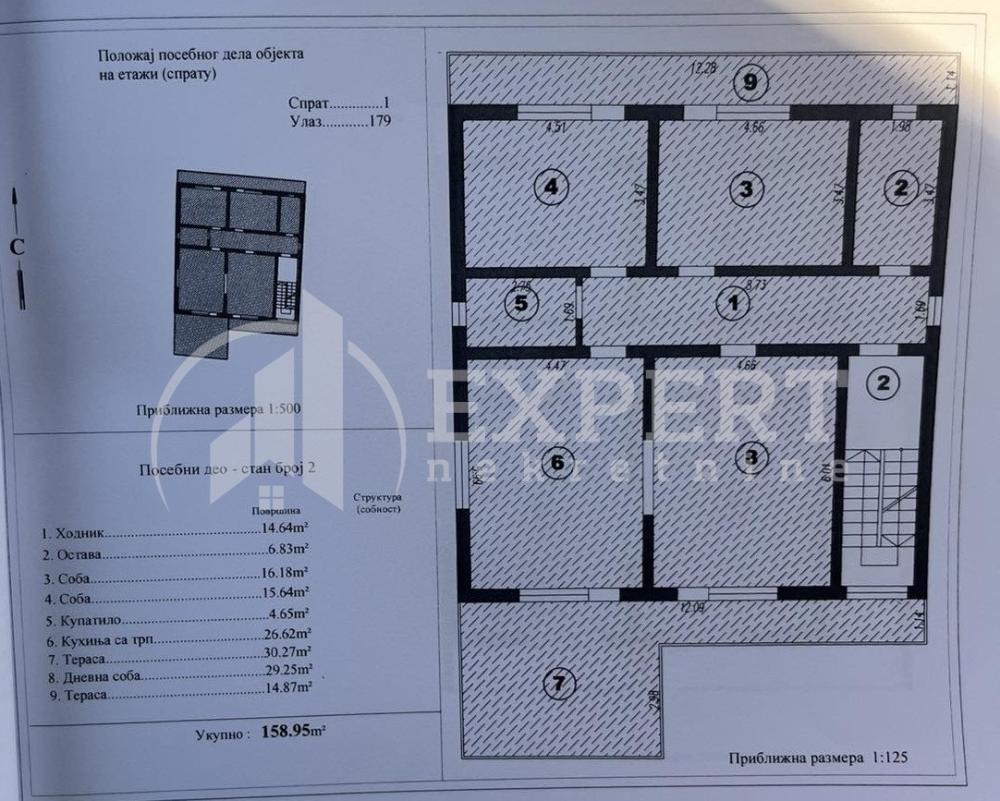 Slika 8 - Bulevar svetog cara, Četvorosoban stan na prodaju, 159m2, 143.100€