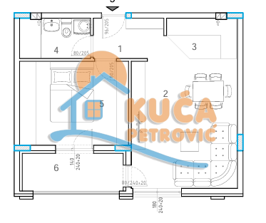 Slika 3 - Knjazevačka, Jednoiposoban stan na prodaju, 47m2, 103.950€