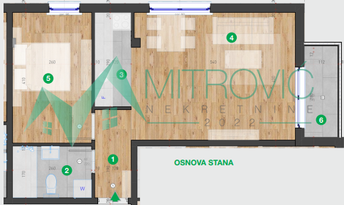 Glavna slika -Dvosoban stan na prodaju, 45m2, 126.980€