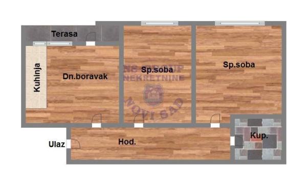 Slika 8 - Dvoiposoban stan na prodaju, 49m2, 118.450€